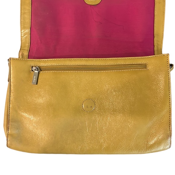 HOBO International Green Yellow Leather Large Clutch - Picture 4 of 16